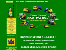 Tablet Screenshot of ekopatrol.cz